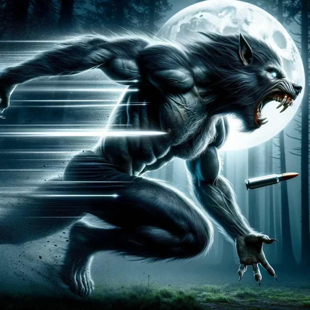 Werewolf dodging a Silver Bullet